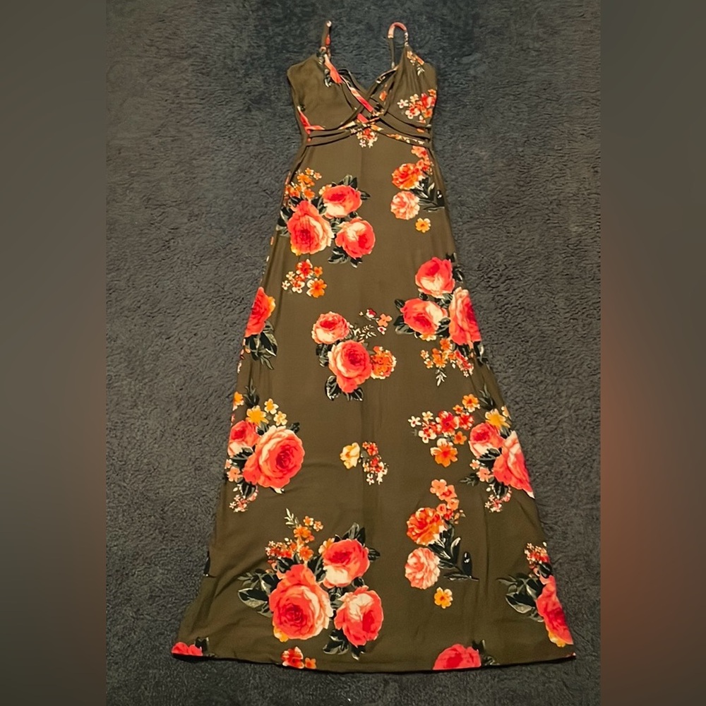 Super soft floral maxi dress